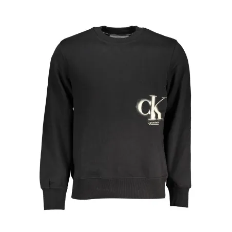 CALVIN KLEIN SWEAT SANS ZIP NOIR HOMME - CALVIN KLEIN