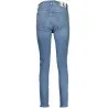 CALVIN KLEIN JEANS EN DENIM POUR FEMME BLEU CLAIR - CALVIN KLEIN