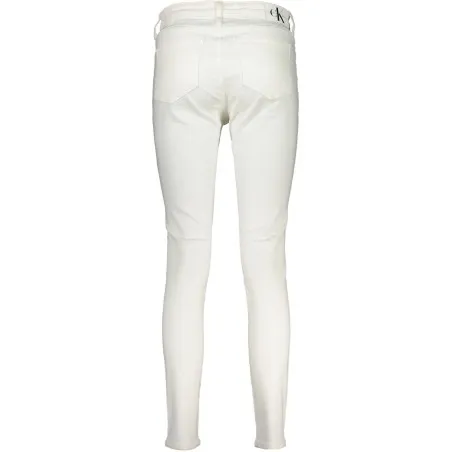 CALVIN KLEIN JEANS EN DENIM POUR FEMME BLANC - CALVIN KLEIN
