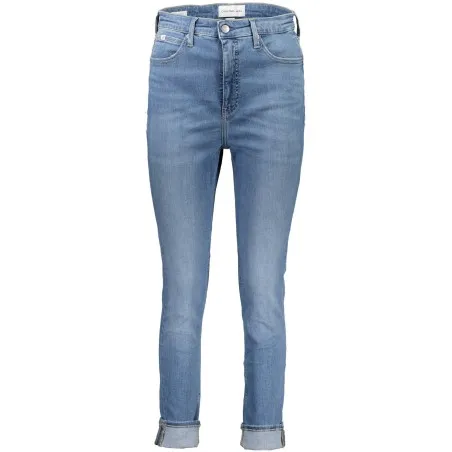 CALVIN KLEIN JEANS EN DENIM POUR FEMME BLEU CLAIR - CALVIN KLEIN