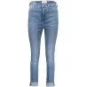 CALVIN KLEIN JEANS EN DENIM POUR FEMME BLEU CLAIR - CALVIN KLEIN