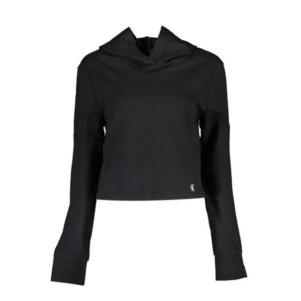 CALVIN KLEIN SWEAT SANS ZIP FEMME NOIR - CALVIN KLEIN