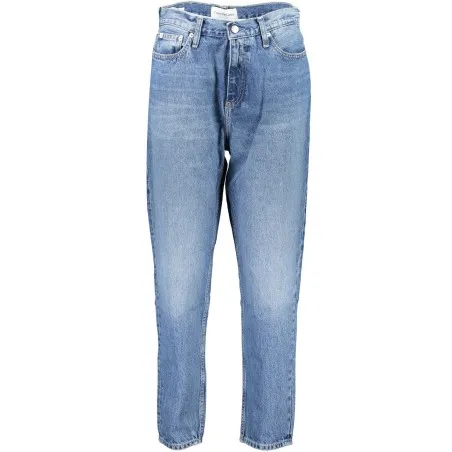 CALVIN KLEIN JEANS EN DENIM POUR FEMME BLEU CLAIR - CALVIN KLEIN
