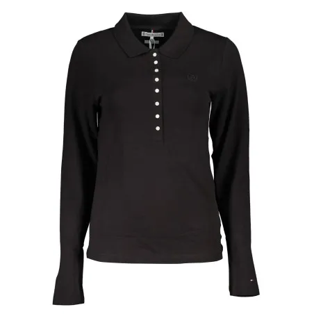 TOMMY HILFIGER POLO À MANCHES LONGUES FEMME NOIR - TOMMY HILFIGER