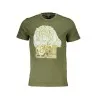 CAVALLI CLASS T-SHIRT MANCHES COURTES HOMME VERT - CAVALLI CLASS