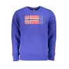 SWEAT-SHIRT SANS FERMETURE ÉCLAIR BLEU POUR HOMMES NORVÈGE 1963 - NORWAY 1963