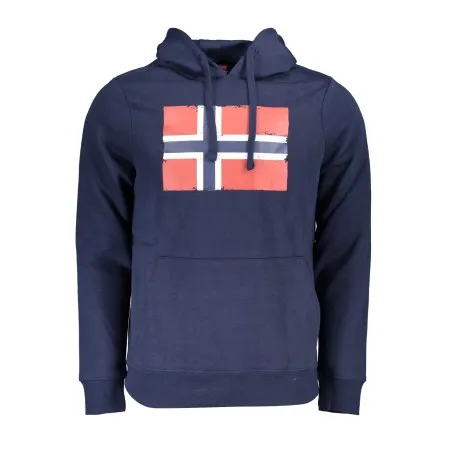 SWEAT-SHIRT SANS FERMETURE ÉCLAIR BLEU POUR HOMMES NORVÈGE 1963 - NORWAY 1963