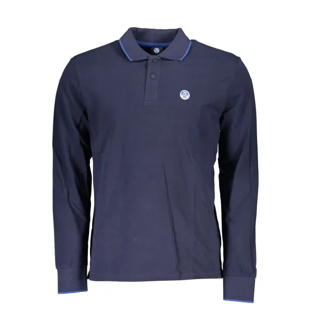 NORTH SAILS POLO MANCHES LONGUES HOMME BLEU - NORTH SAILS