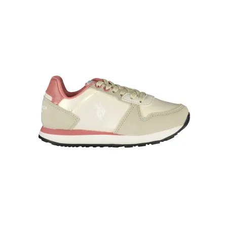 POLO AMÉRICAIN ASSN. CHAUSSURES DE SPORT BEIGES POUR ENFANTS - U.S. POLO ASSN