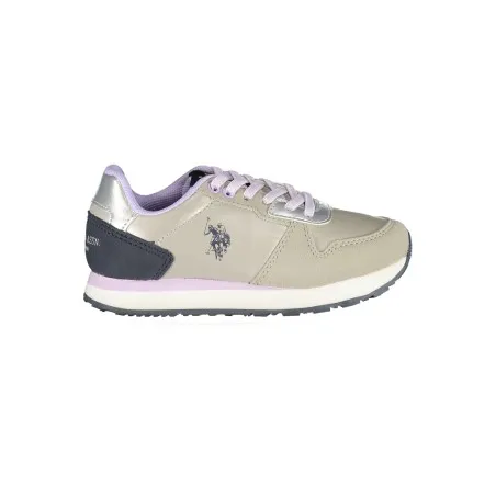 POLO AMÉRICAIN ASSN. CHAUSSURES DE SPORT ARGENTÉES POUR ENFANTS - U.S. POLO ASSN