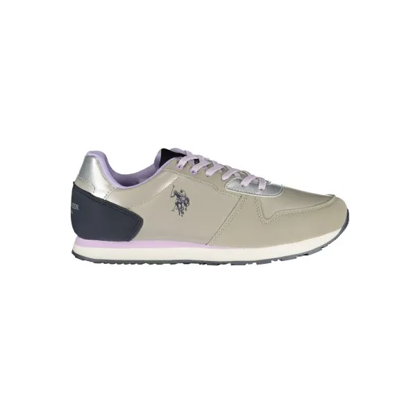 POLO AMÉRICAIN ASSN. CHAUSSURES DE SPORT POUR FEMMES ARGENTÉES - U.S. POLO ASSN
