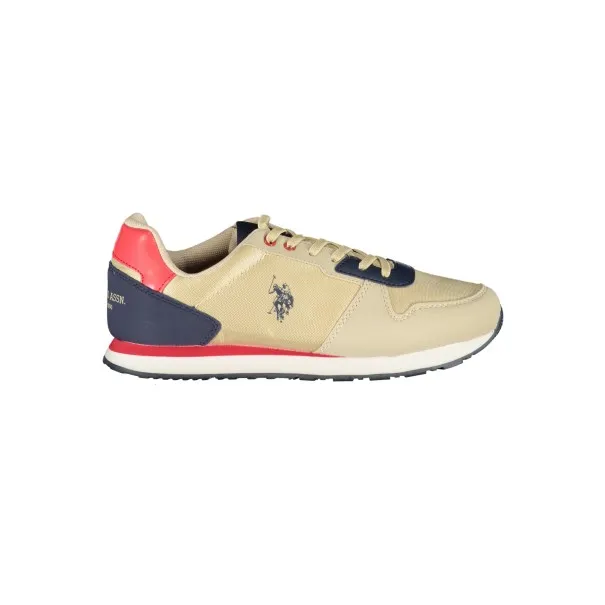 POLO AMÉRICAIN ASSN. CHAUSSURES DE SPORT BEIGES POUR ENFANTS - U.S. POLO ASSN