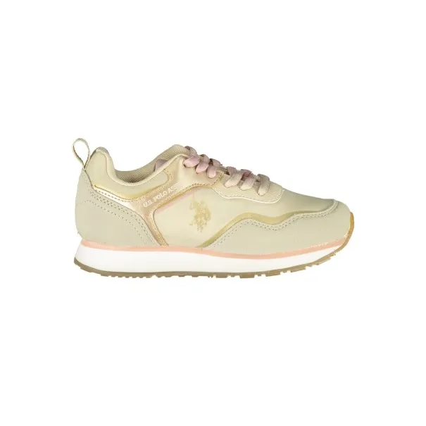 POLO AMÉRICAIN ASSN. CHAUSSURES DE SPORT BEIGES POUR ENFANTS - U.S. POLO ASSN