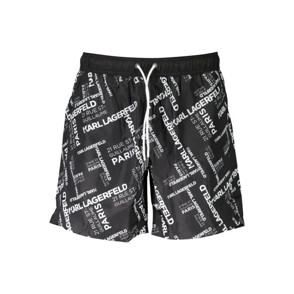 KARL LAGERFELD BEACHWEAR COSTUME SOUS-VÊTEMENTS HOMME NOIR - KARL LAGERFELD BEACHWEAR