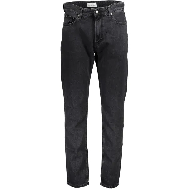 CALVIN KLEIN JEAN EN DENIM NOIR POUR HOMMES - CALVIN KLEIN