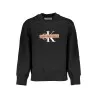 SWEAT-SHIRT SANS FERMETURE ÉCLAIR NOIR CALVIN KLEIN POUR HOMMES - CALVIN KLEIN