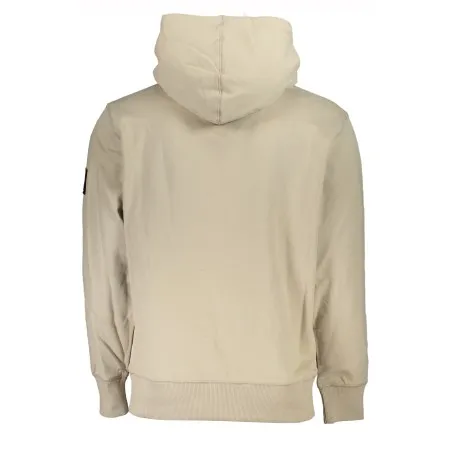 SWEAT-SHIRT SANS FERMETURE ÉCLAIR BEIGE CALVIN KLEIN POUR HOMMES - CALVIN KLEIN