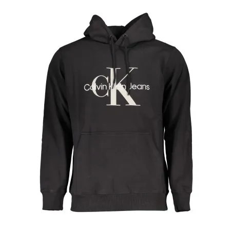 SWEAT-SHIRT SANS FERMETURE ÉCLAIR NOIR CALVIN KLEIN POUR HOMMES - CALVIN KLEIN