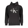 SWEAT-SHIRT SANS FERMETURE ÉCLAIR NOIR CALVIN KLEIN POUR HOMMES - CALVIN KLEIN