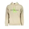SWEAT-SHIRT SANS FERMETURE ÉCLAIR BEIGE CALVIN KLEIN POUR HOMMES - CALVIN KLEIN