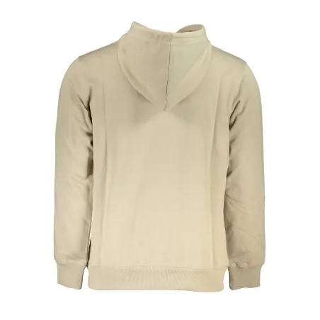 SWEAT-SHIRT SANS FERMETURE ÉCLAIR BEIGE CALVIN KLEIN POUR HOMMES - CALVIN KLEIN