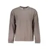 SWEAT-SHIRT SANS FERMETURE ÉCLAIR POUR HOMMES CALVIN KLEIN MARRON - CALVIN KLEIN