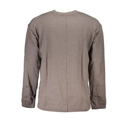 SWEAT-SHIRT SANS FERMETURE ÉCLAIR POUR HOMMES CALVIN KLEIN MARRON - CALVIN KLEIN