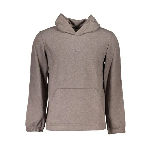 SWEAT-SHIRT SANS FERMETURE ÉCLAIR POUR HOMMES CALVIN KLEIN MARRON - CALVIN KLEIN