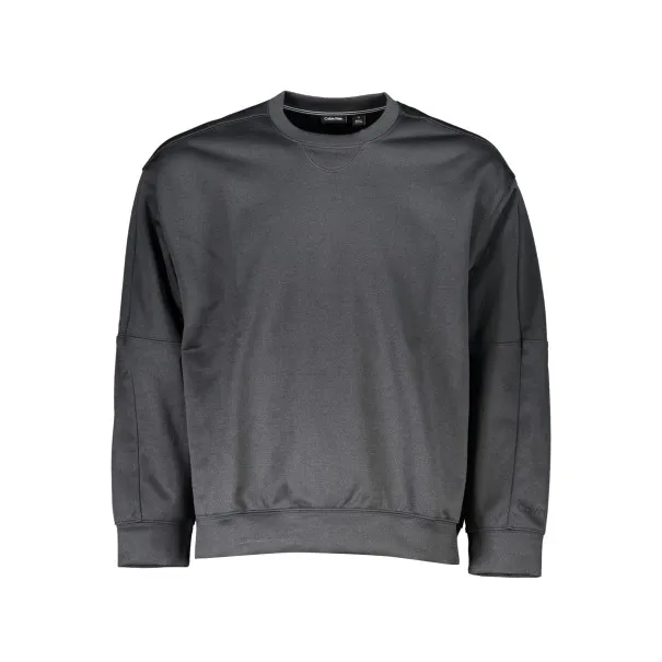 SWEAT-SHIRT SANS FERMETURE ÉCLAIR NOIR CALVIN KLEIN POUR HOMMES - CALVIN KLEIN