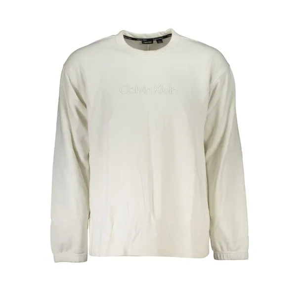 SWEAT-SHIRT SANS FERMETURE ÉCLAIR BLANC CALVIN KLEIN POUR HOMMES - CALVIN KLEIN