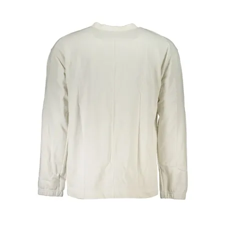 SWEAT-SHIRT SANS FERMETURE ÉCLAIR BLANC CALVIN KLEIN POUR HOMMES - CALVIN KLEIN