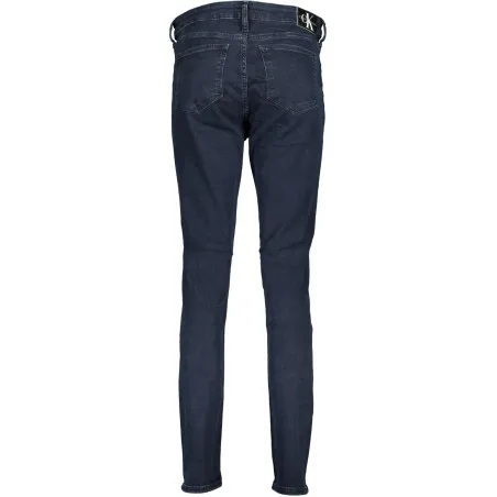 CALVIN KLEIN JEAN EN DENIM FEMME BLEU - CALVIN KLEIN