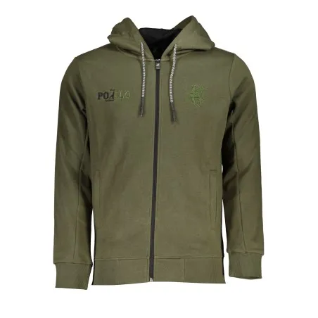 SWEAT-SHIRT VERT À FERMETURE ÉCLAIR POUR HOMME US GRAND - U.S. GRAND