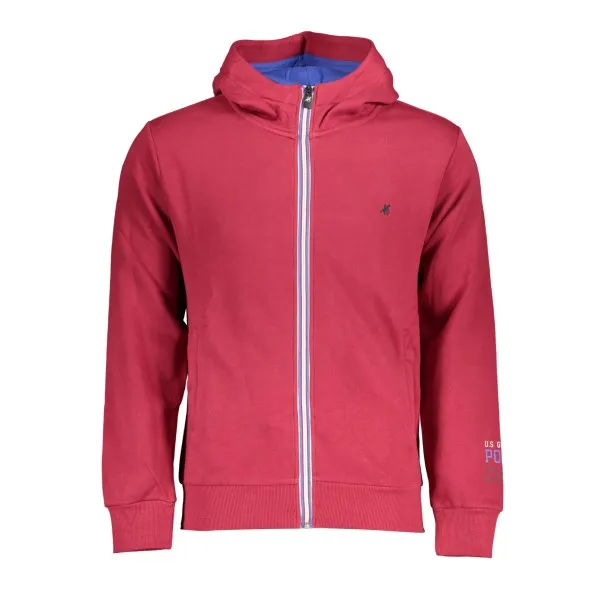 SWEAT-SHIRT FERMETURE ÉCLAIR ROUGE POUR HOMME US GRAND - U.S. GRAND
