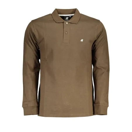POLO À MANCHES LONGUES POUR HOMME US GRAND, MARRON - U.S. GRAND