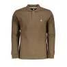 POLO À MANCHES LONGUES POUR HOMME US GRAND, MARRON - U.S. GRAND