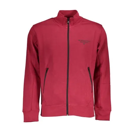 SWEAT-SHIRT FERMETURE ÉCLAIR ROUGE POUR HOMME US GRAND - U.S. GRAND