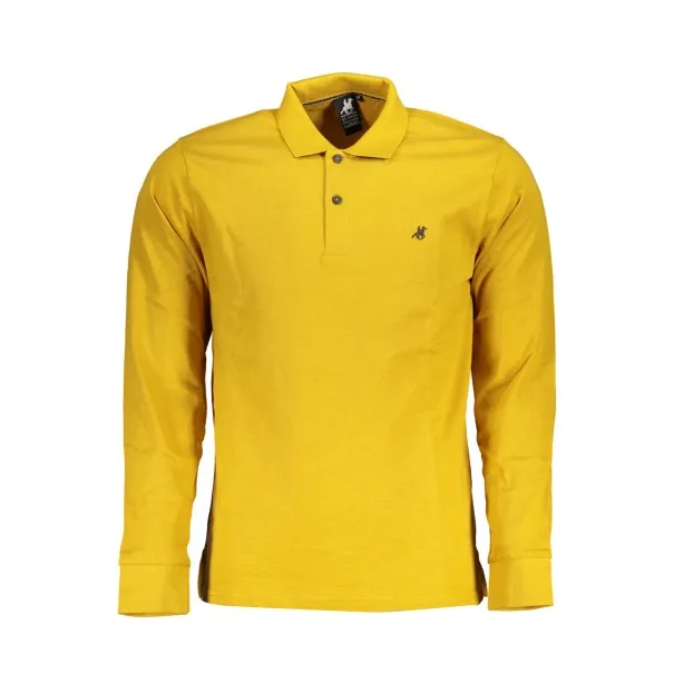 Chemise polo US Grand Polo à manches longues pour homme, jaune - U.S. GRAND