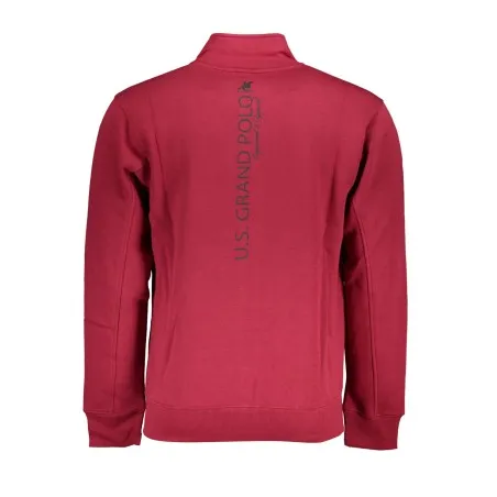 SWEAT-SHIRT FERMETURE ÉCLAIR ROUGE POUR HOMME US GRAND - U.S. GRAND
