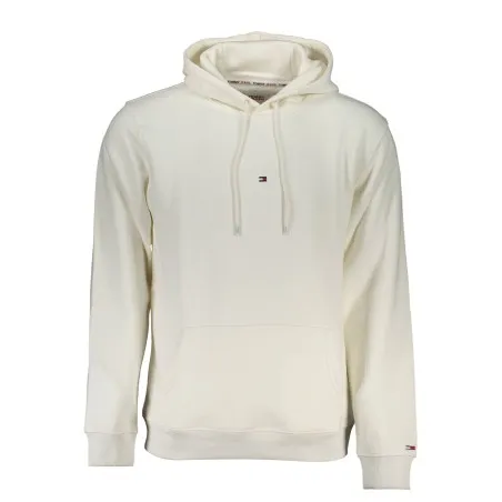 SWEAT-SHIRT SANS FERMETURE ÉCLAIR BLANC TOMMY HILFIGER POUR HOMMES - TOMMY HILFIGER