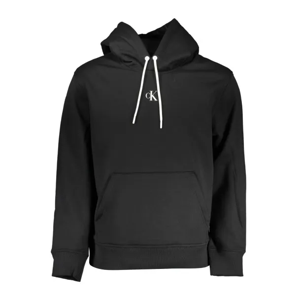 SWEAT-SHIRT SANS FERMETURE ÉCLAIR NOIR CALVIN KLEIN POUR HOMMES - CALVIN KLEIN