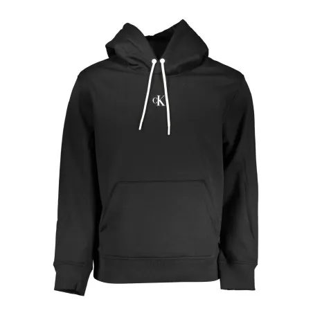 SWEAT-SHIRT SANS FERMETURE ÉCLAIR NOIR CALVIN KLEIN POUR HOMMES - CALVIN KLEIN