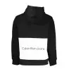 SWEAT-SHIRT SANS FERMETURE ÉCLAIR NOIR CALVIN KLEIN POUR HOMMES - CALVIN KLEIN