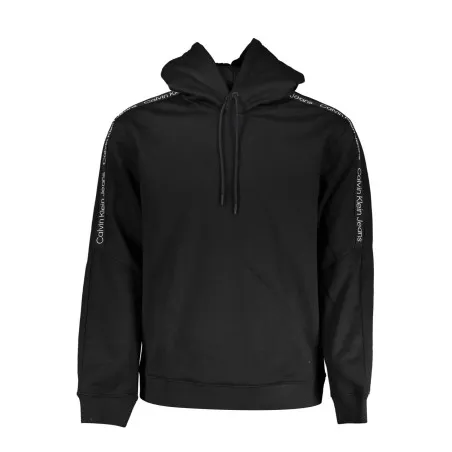 SWEAT-SHIRT SANS FERMETURE ÉCLAIR NOIR CALVIN KLEIN POUR HOMMES - CALVIN KLEIN