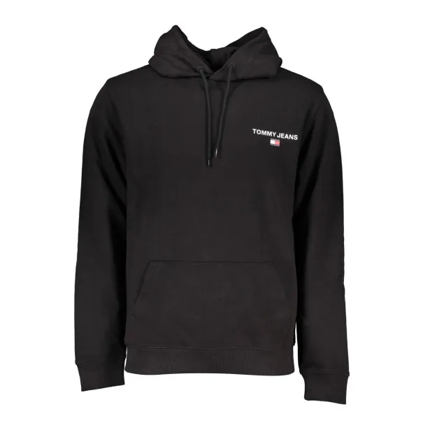 SWEAT-SHIRT SANS FERMETURE ÉCLAIR NOIR TOMMY HILFIGER POUR HOMMES - TOMMY HILFIGER