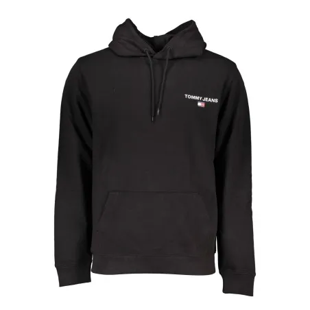 SWEAT-SHIRT SANS FERMETURE ÉCLAIR NOIR TOMMY HILFIGER POUR HOMMES - TOMMY HILFIGER
