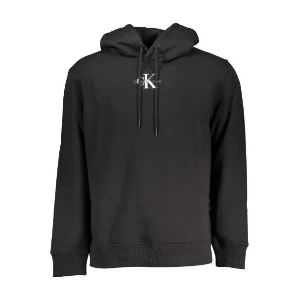 SWEAT-SHIRT SANS FERMETURE ÉCLAIR NOIR CALVIN KLEIN POUR HOMMES - CALVIN KLEIN