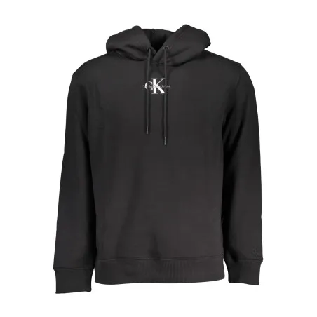 SWEAT-SHIRT SANS FERMETURE ÉCLAIR NOIR CALVIN KLEIN POUR HOMMES - CALVIN KLEIN