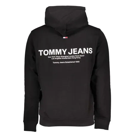 SWEAT-SHIRT SANS FERMETURE ÉCLAIR NOIR TOMMY HILFIGER POUR HOMMES - TOMMY HILFIGER