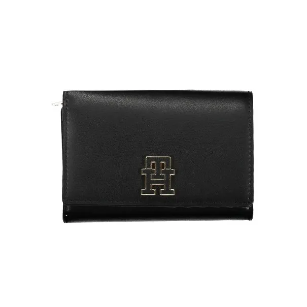 PORTEFEUILLE FEMME TOMMY HILFIGER NOIR - TOMMY HILFIGER
